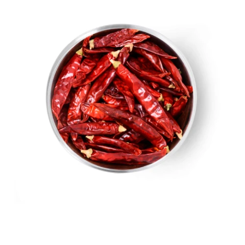 Whole dry red chillies from India